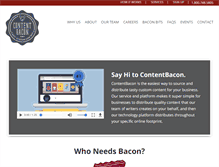 Tablet Screenshot of contentbacon.com